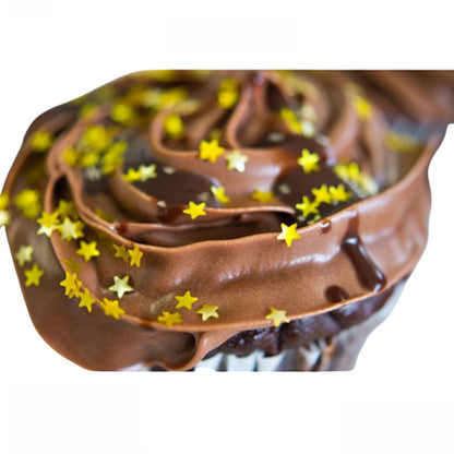 Gold Stars Edible Accents / Confeti de Estrellitas Dorados Comestibles Repostería Wilton