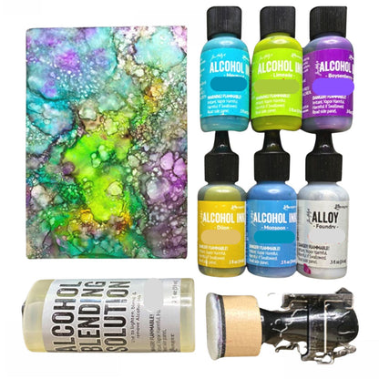 Tim Holtz Alcohol Crimson / Tinta al Alcohol Carmín Tintas al Alcohol Ranger