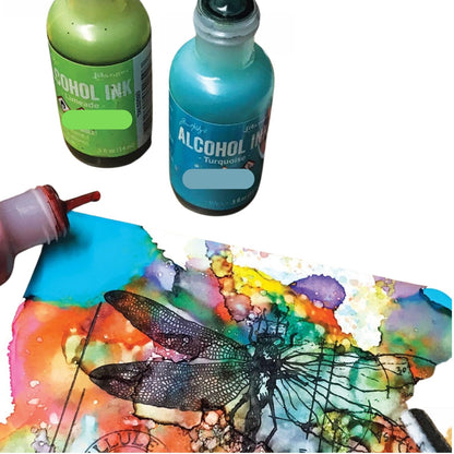 Tim Holtz Alcohol Crimson / Tinta al Alcohol Carmín Tintas al Alcohol Ranger