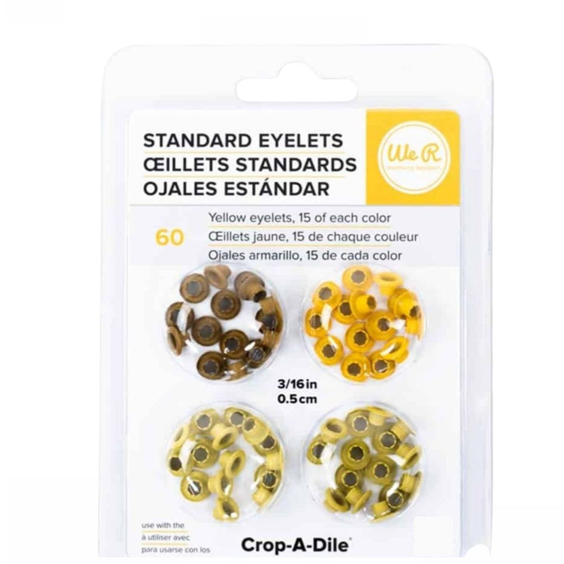 Standard Eyelets Yellow / Ojillos Estándar Amarillos Adornos / Embellishments We R Memory Keepers