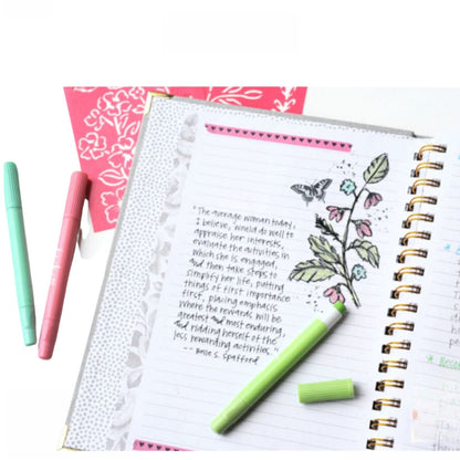 Gel Crayons / 9 Crayones Acuarelables Colores y Plumones Creative Devotion