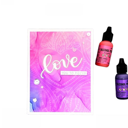 Tim Holtz Alcohol Pearls Intrigue / Tinta al Alcohol Aperlada Magenta Tintas al Alcohol Ranger