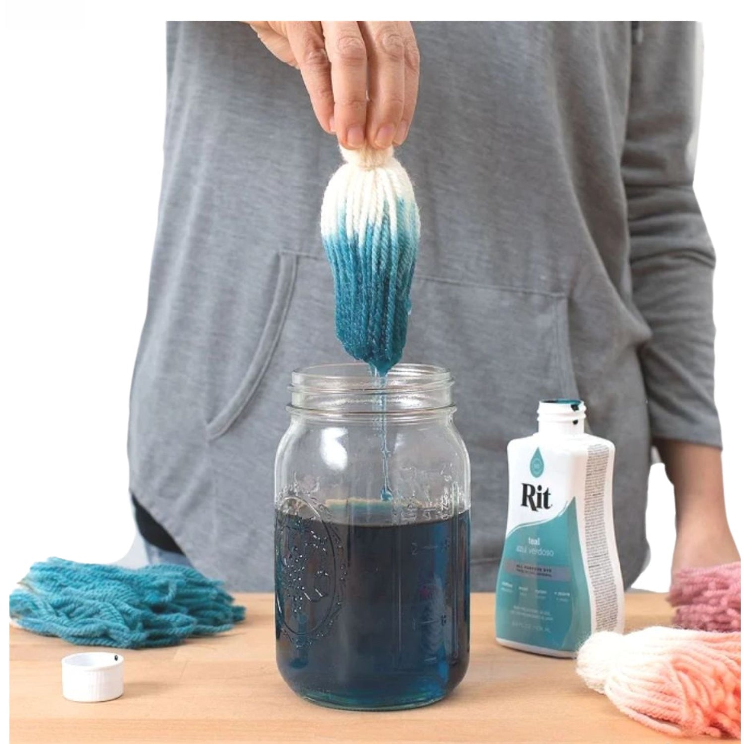 Rit Dye Liquid Teal / Líquido para Teñir Azul Verdoso Pintura para Tela Rit