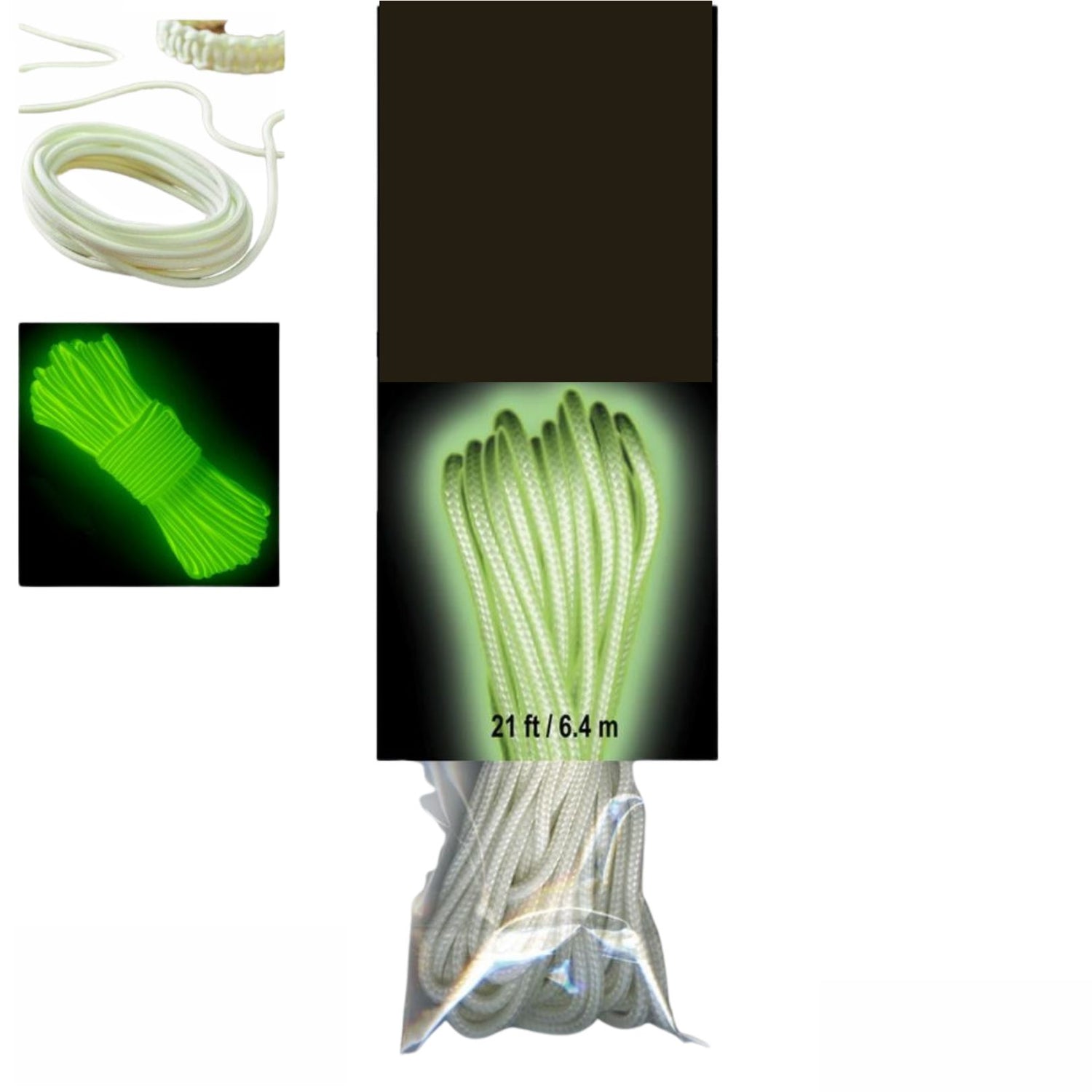 Parachute Cord Glow In The Dark 3mm x 21&