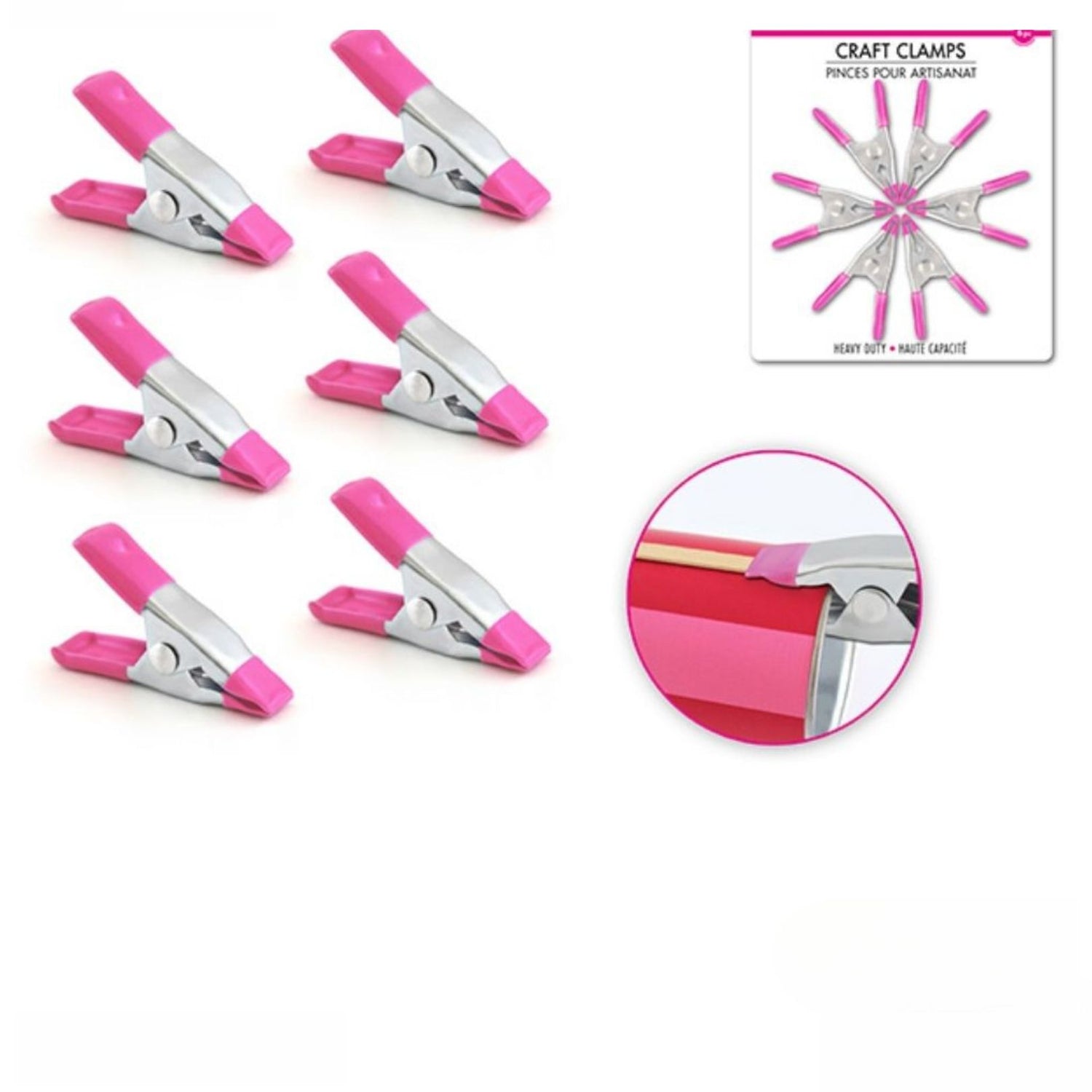 Craft Clamps / 6 Pinzas para Manualidades Herramientas Multicraft Imports