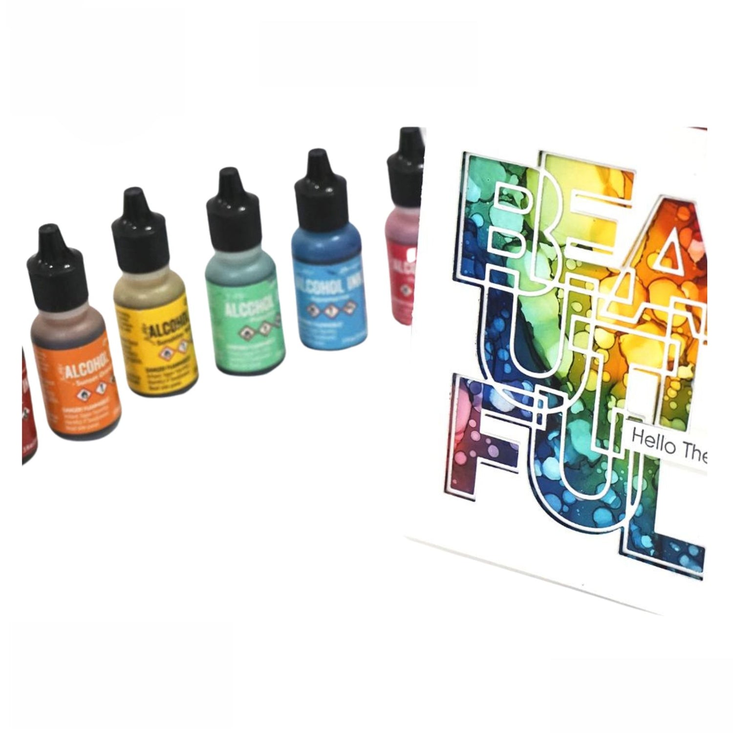 Tim Holtz Alcohol Ink Bottle / Tinta al Alcohol Verde Botella Tintas al Alcohol Ranger