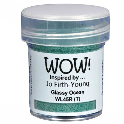 Glassy Ocean Embossing Powder / Polvo de Embossing Azul Agua Translúcido Polvos de Embossing Wow!