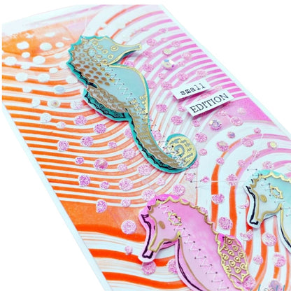 Punch Glitter Embossing Powder / Polvo de Embossing Glitter Rosa Translúcido Polvos de Embossing Wow!