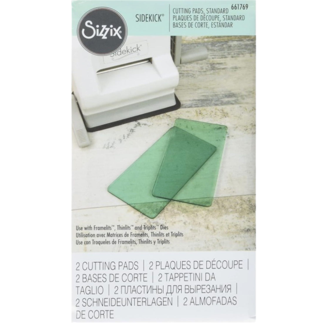 Sidekick Cutting Pads Aqua / Acrílicos Sidekick Color Aqua Accesorios para Suajadoras Sizzix