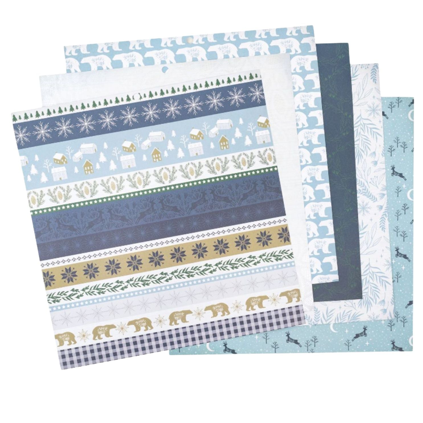 Midnight Magic Cardstock Stack 12" / Cartulina Doble Cara Navidad Magica Papel DCWV