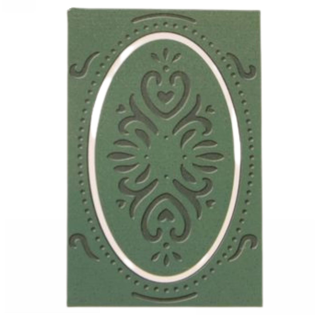 Embossing Plus Elegant / Folder de Corte y Grabado Marco Ovalo Dados de Corte / Suajes / Troqueles Cuttlebug
