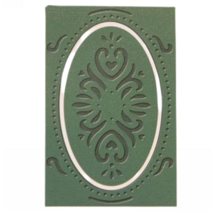 Embossing Plus Elegant / Folder de Corte y Grabado Marco Ovalo Dados de Corte / Suajes / Troqueles Cuttlebug