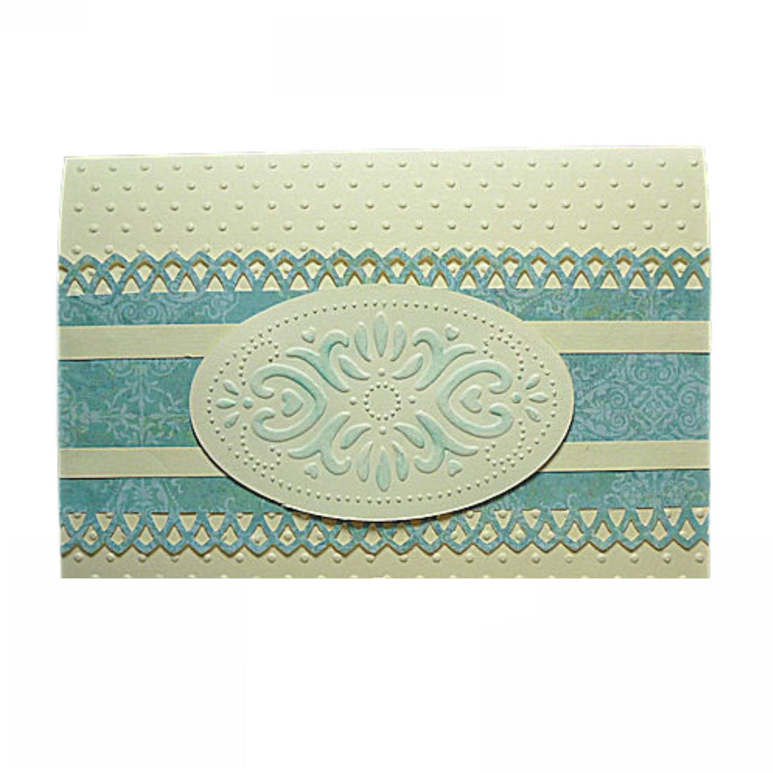 Embossing Plus Elegant / Folder de Corte y Grabado Marco Ovalo Dados de Corte / Suajes / Troqueles Cuttlebug