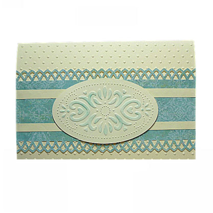Embossing Plus Elegant / Folder de Corte y Grabado Marco Ovalo Dados de Corte / Suajes / Troqueles Cuttlebug