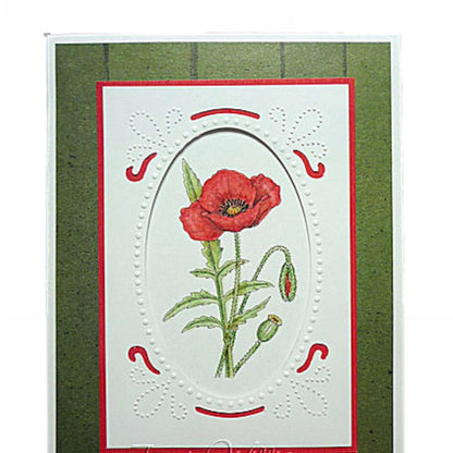 Embossing Plus Elegant / Folder de Corte y Grabado Marco Ovalo Dados de Corte / Suajes / Troqueles Cuttlebug