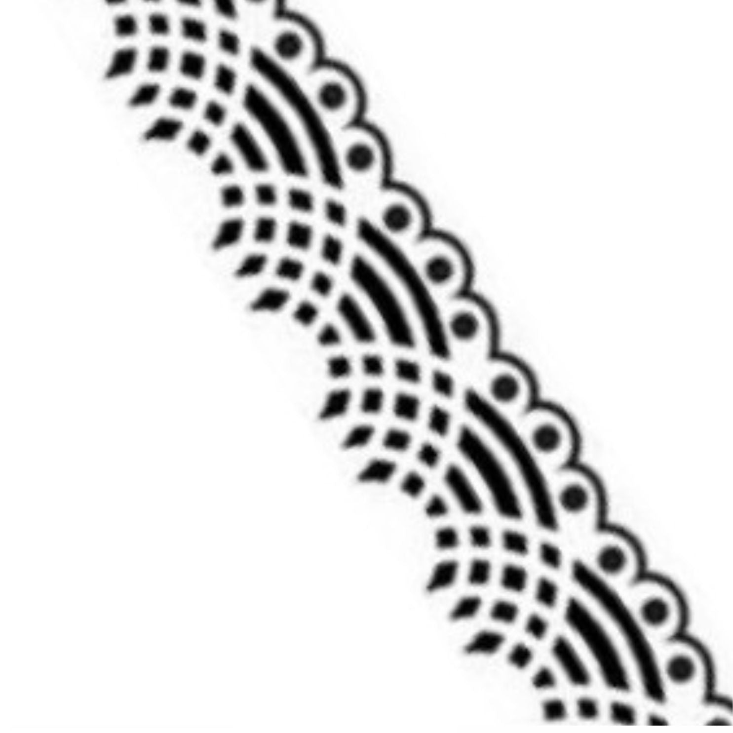 Embossing 2.5 in 12 in Lace / Folder de Grabado Encaje Onditas Folders de Grabado Darice