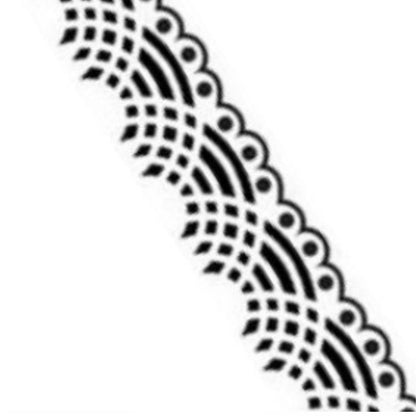 Embossing 2.5 in 12 in Lace / Folder de Grabado Encaje Onditas Folders de Grabado Darice