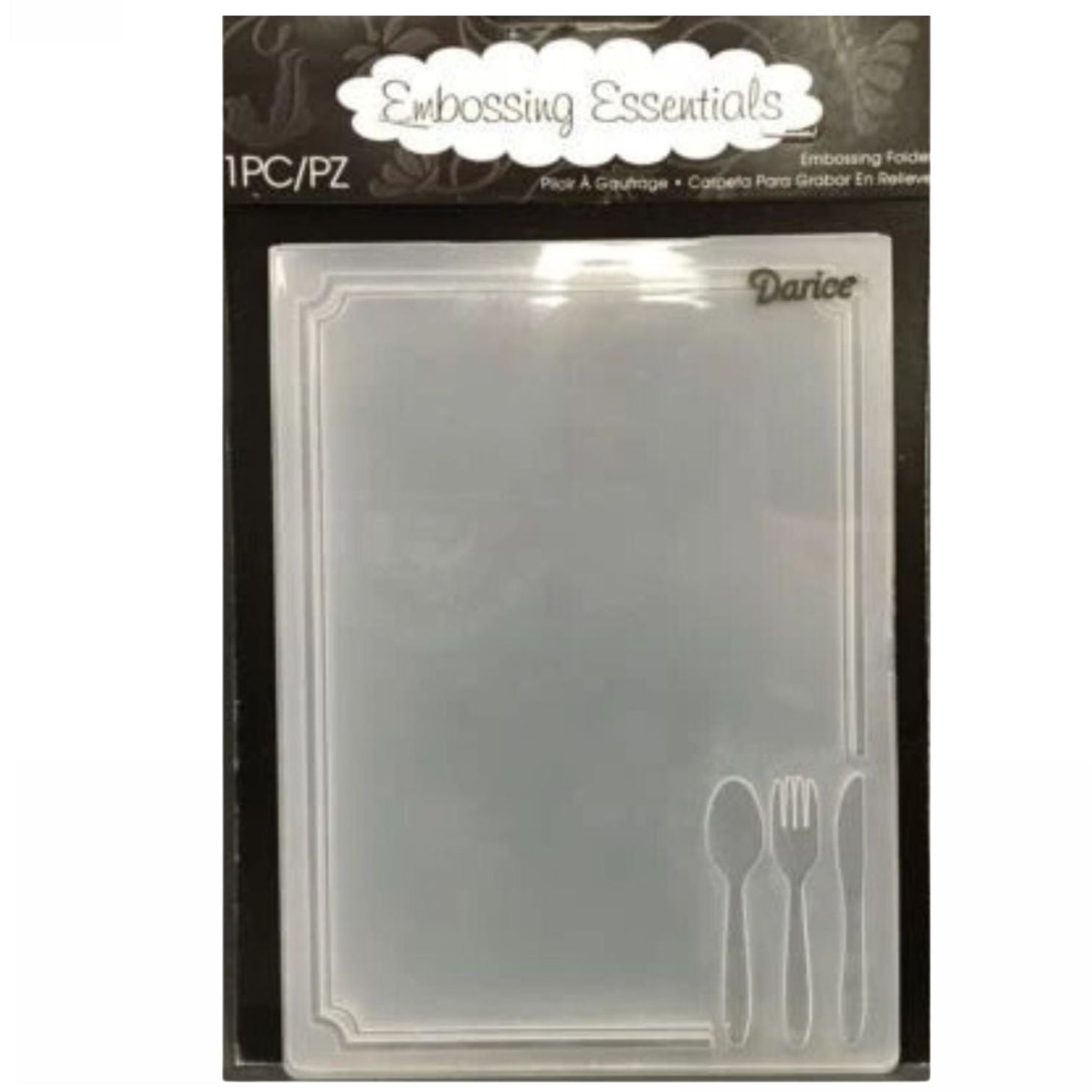 Embossing Cutlery in Corner / Folder de Grabado Marco Cubiertos Descontinuado Darice