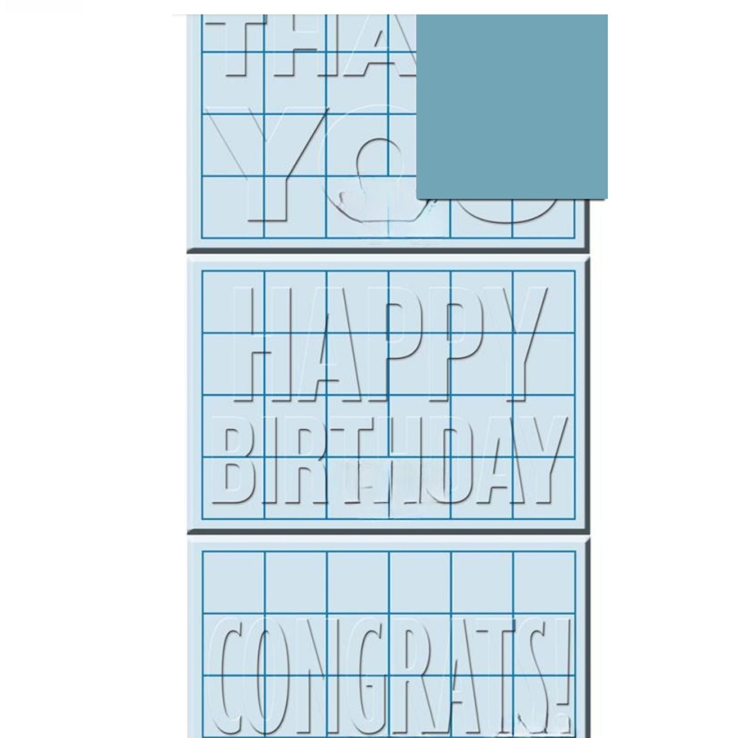 Happy Birthday Embossing Folders/ Folders de Grabado de Feliz Cumpleaños Folders de Grabado Ek Success