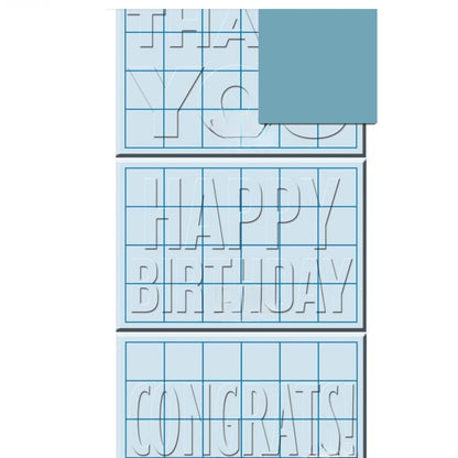 Happy Birthday Embossing Folders/ Folders de Grabado de Feliz Cumpleaños Folders de Grabado Ek Success