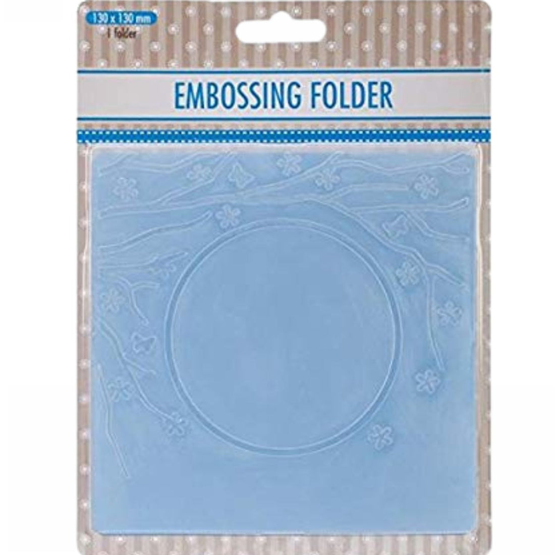 Spring in the air Round Embossing Folder / Folder de Grabado de Marco Circular con Flores Folders de Grabado Nellie Snellen