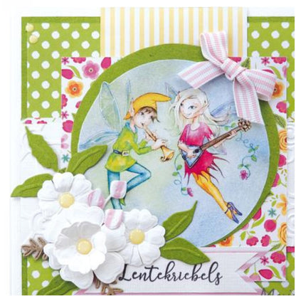 Embossing Folder &amp; Die Poppies / Suajes y Folder de Grabado de Amapola Dados de Corte / Suajes / Troqueles Leane Creatief