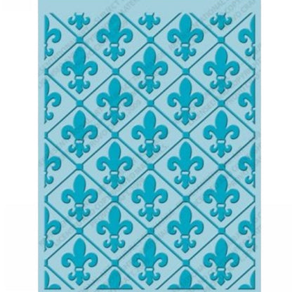 Folder de Grabado / Embossing Folder Fleur de Lis Folders de Grabado Cuttlebug