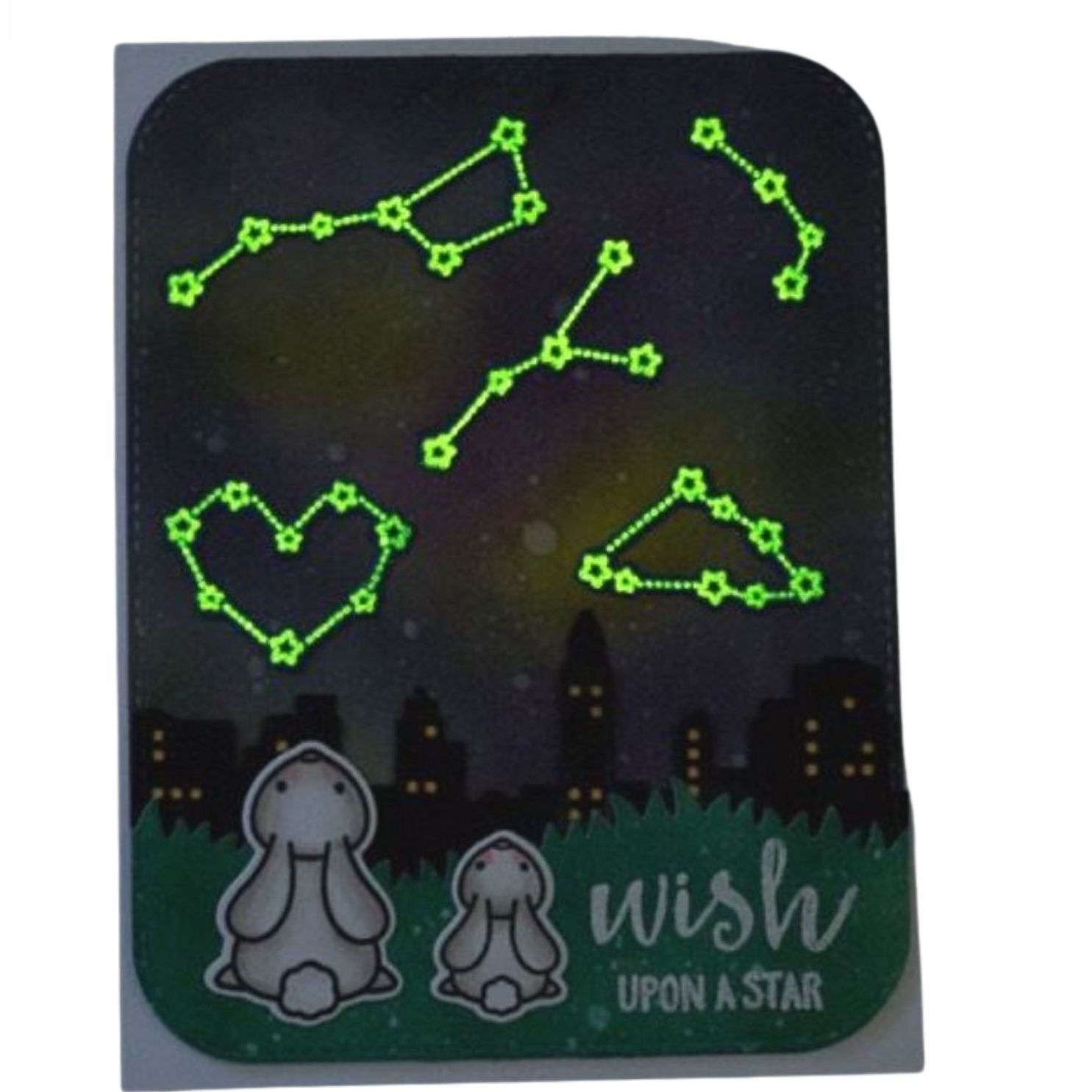 Glow in the Dark Embossing Powder / Polvos de Realce Brillo en la Oscuridad Polvos de Embossing Lawn Fawn