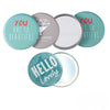 Button Press Mirror Kit / Espejos Tipo Boton Personalizables Accesorios We R Memory Keepers