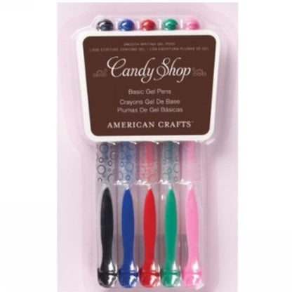 Candy Shop Basic Gel Pens / Plumas de Gel Colores Básicos Colores y Plumones American Crafts
