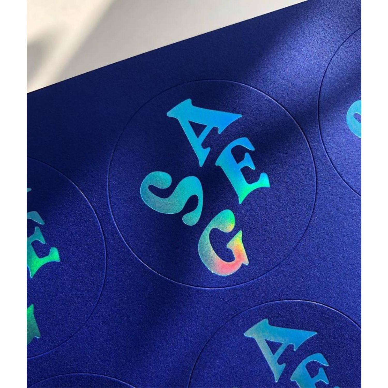 Foil Para Tinta Azul Holográfico 3m Foil Reactivo Angie Guerra