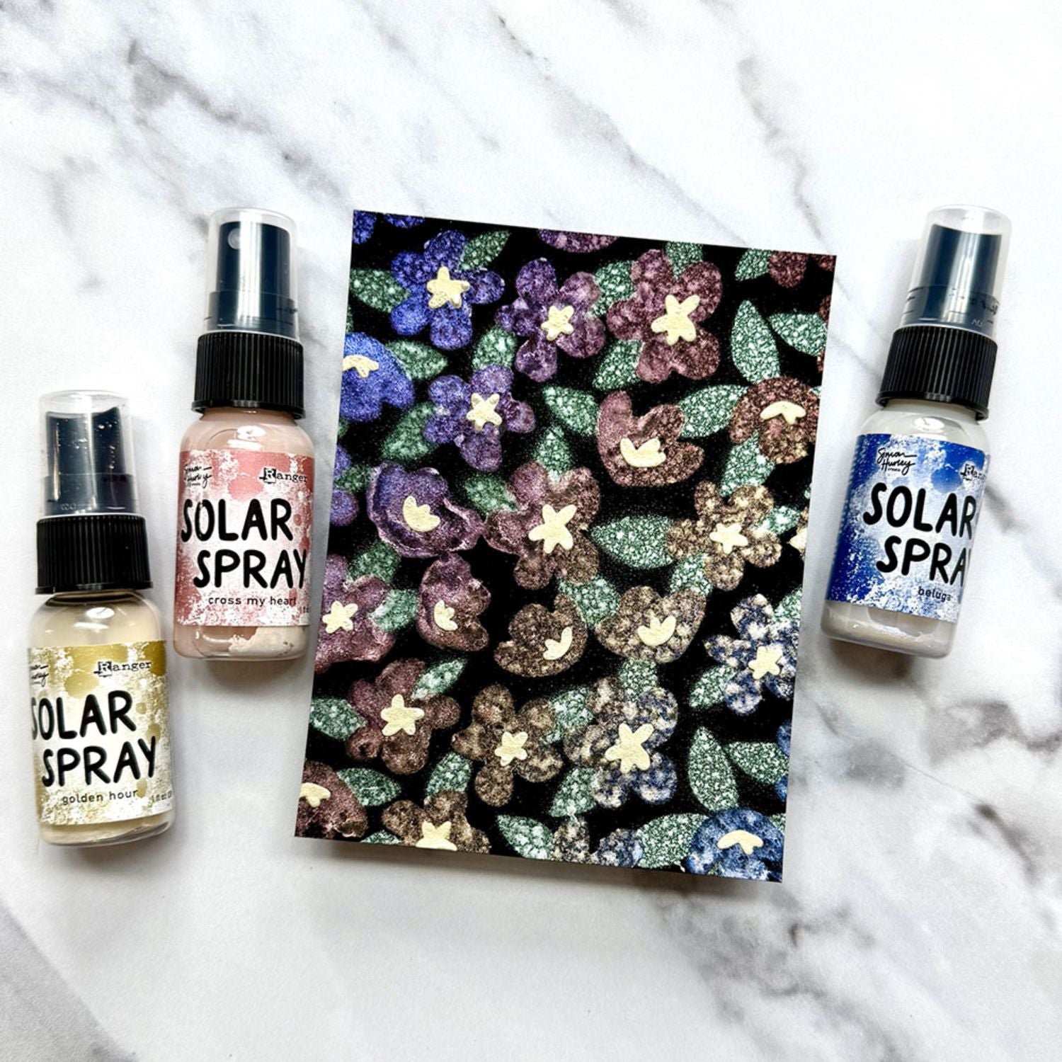 Simon Hurley Create Solar Spray / Aerosol Solar Rosa Perlado Cross My Heart Pintura y Medios Mixtos Simon Hurley