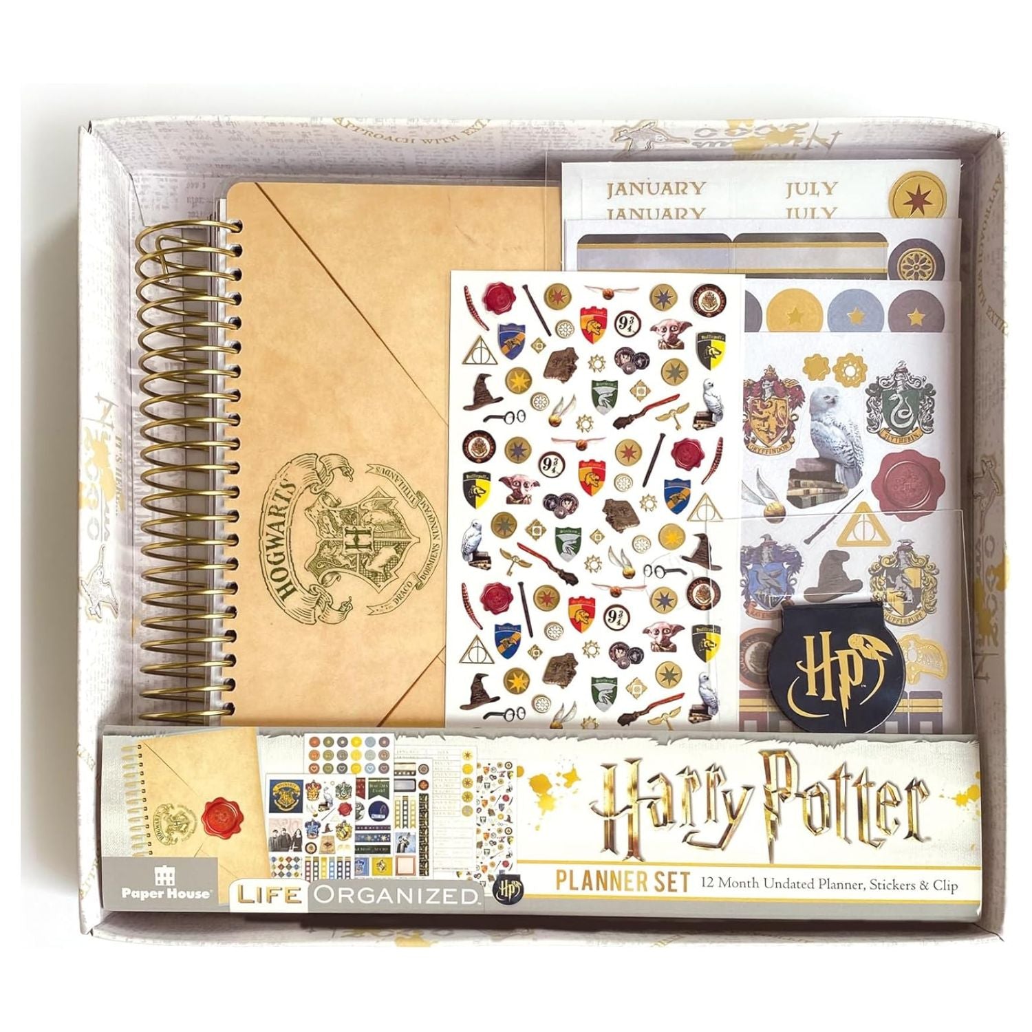 Harry Potter Planner Kit 12 Months / Kit de Planificador para 12 meses Agendas y Journals Paper House