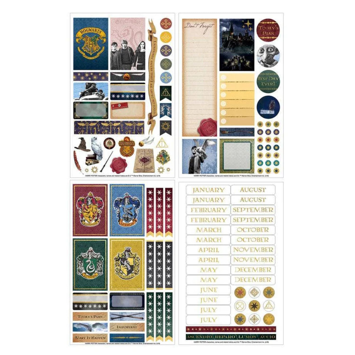 Harry Potter Planner Kit 12 Months / Kit de Planificador para 12 meses Agendas y Journals Paper House