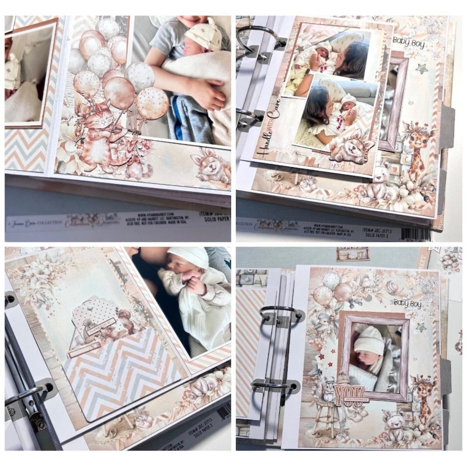 Little Dreamers Collection Pack / Paquete Papel Colección Pequeño Soñador 6x8&quot; Papel, Hojas Sueltas 49 and Market