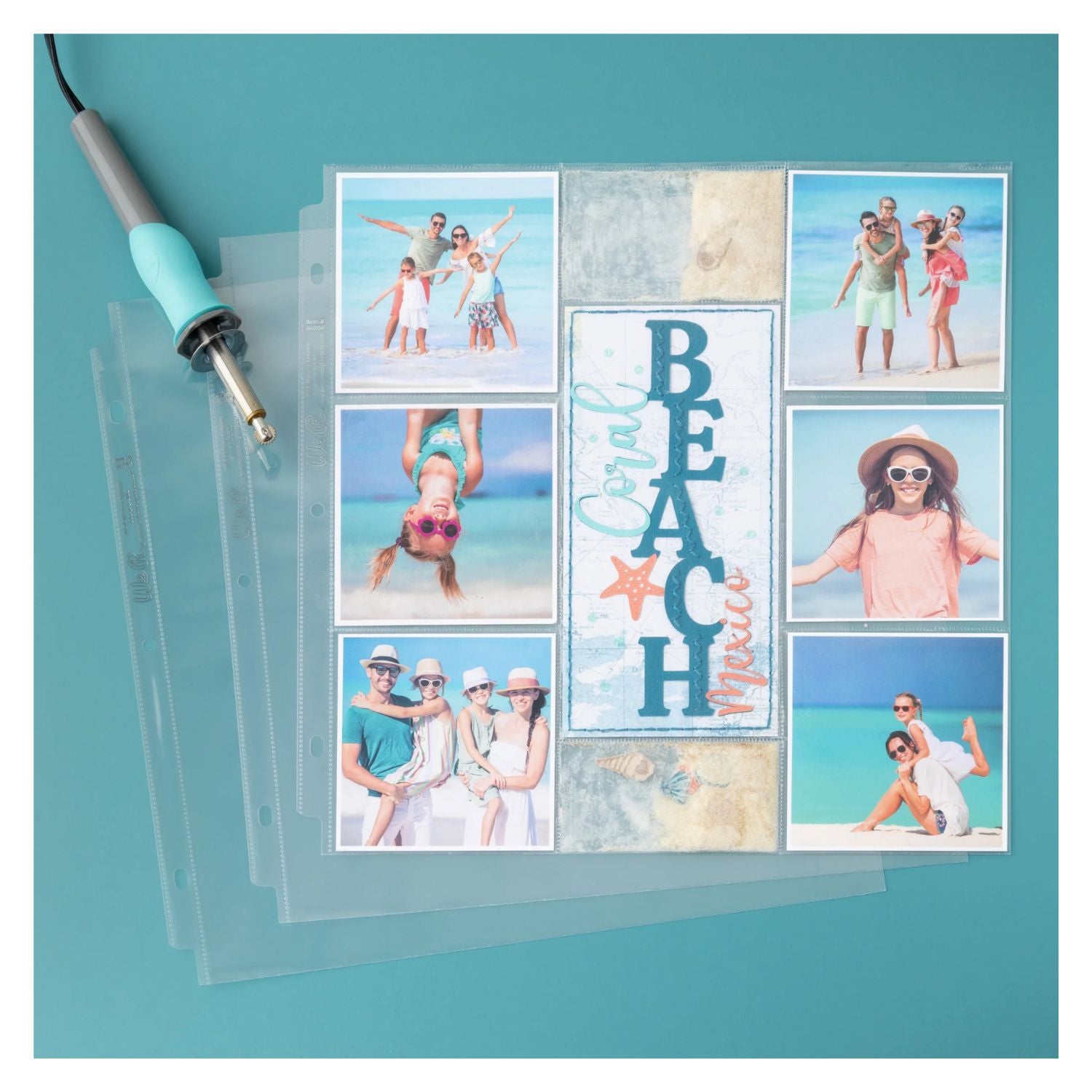 Ring Photo Sleeves 12&quot;X12&quot; Pack / 10 Protectores Fundas Para Fotos Album Almacenamiento y Organización We R Makers