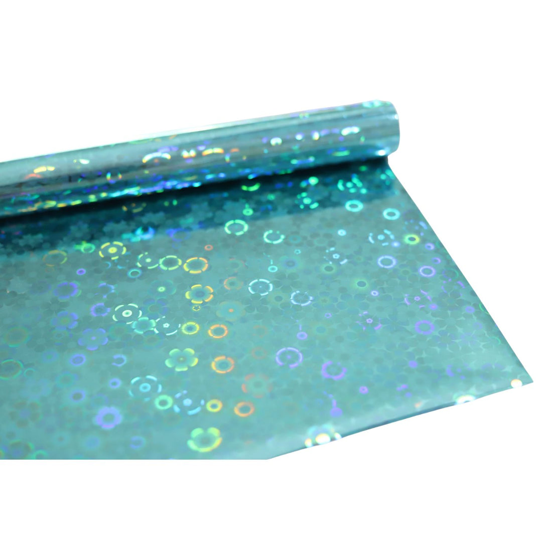 Foil Para Tinta Blue Flower Holográfico 2.5m Foil Reactivo Angie Guerra