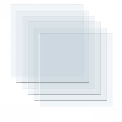 Mold Press Plastic Sheets / 6 Láminas de Plástico para hacer Moldes Accesorios We R Memory Keepers