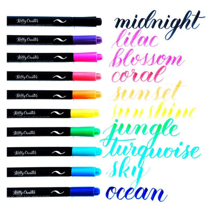 Kelly Creates Dream Pens Rainbow / Marcadores Arcoíris Para Caligrafía Caligrafía Kelly Creates