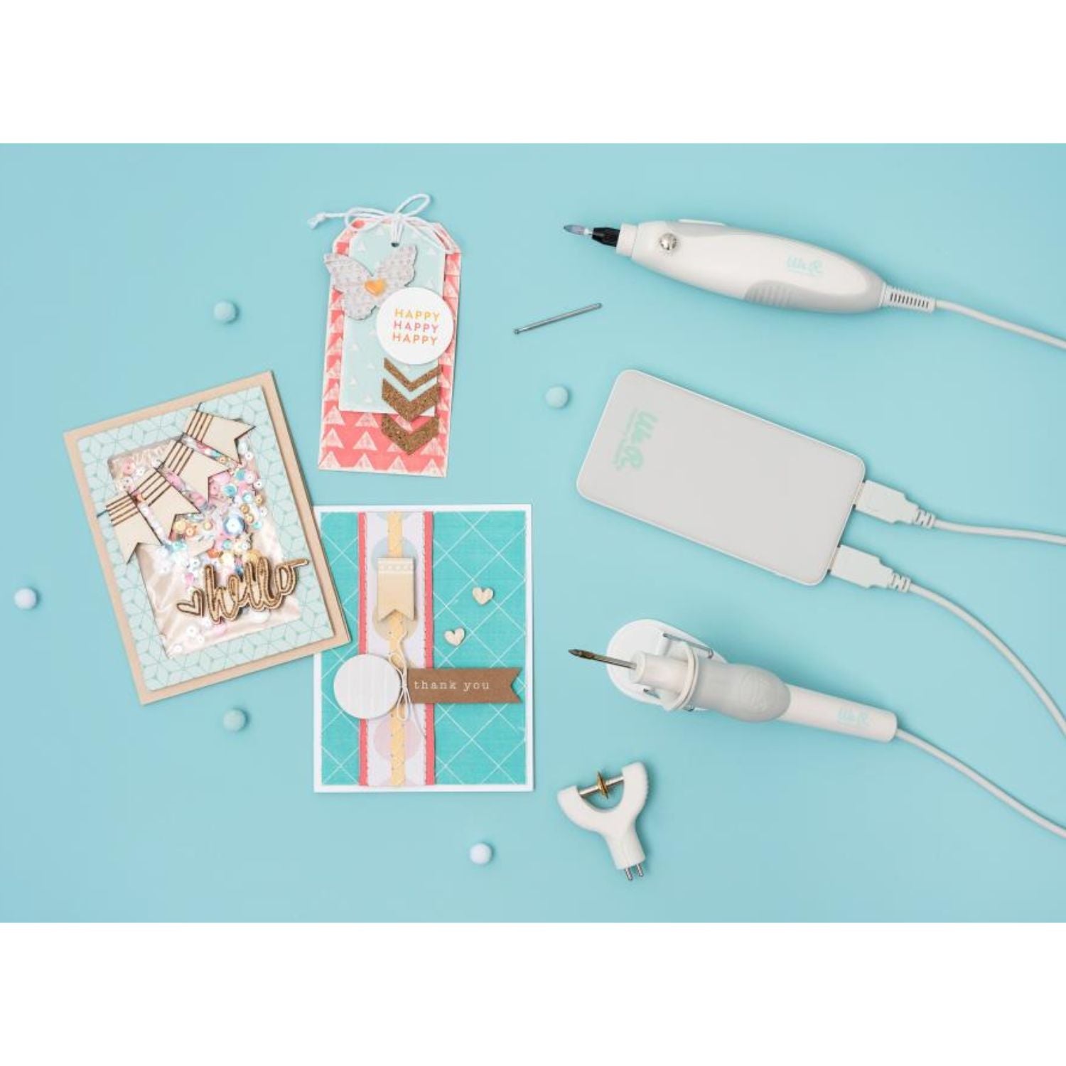 USB Power Tools Battery Pack / Bateria Portátil Entradas USB Herramientas We R Memory Keepers