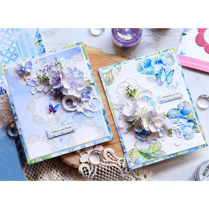 Single-Sided Paper Pad Hydrangea Lawns / Bloc de Papel de Hortensias Papel Dress My Craft