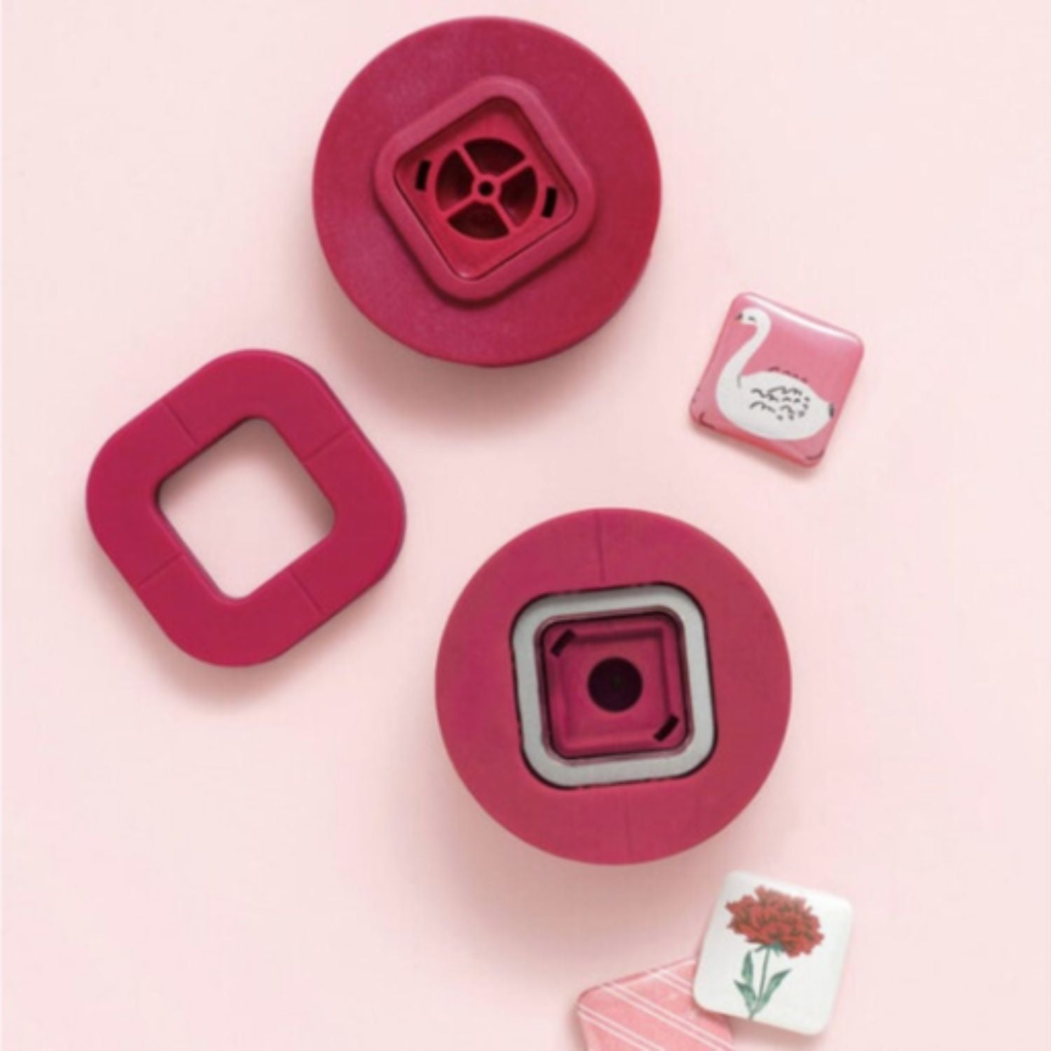 Button Press Square Insert / Adaptador Cuadrado Accesorios We R Memory Keepers