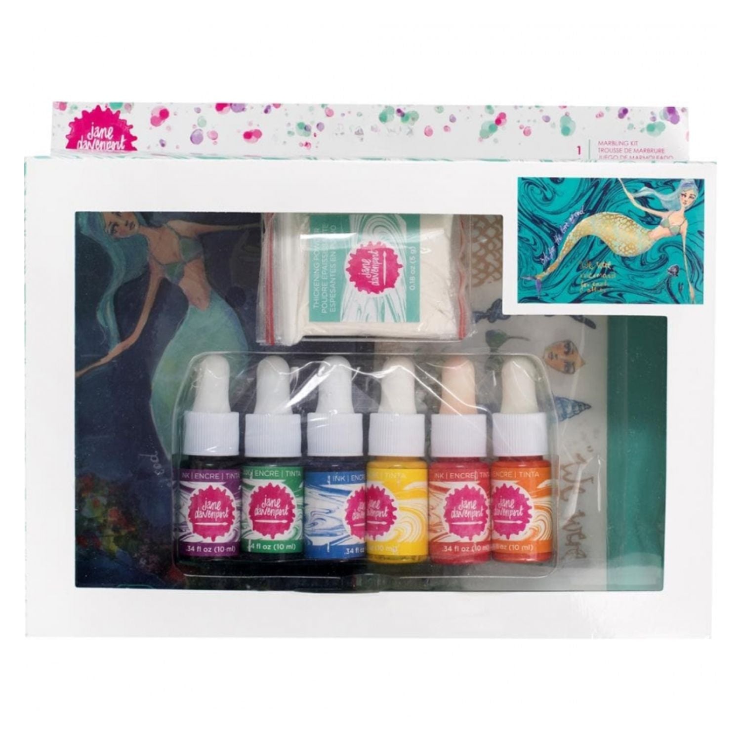 Marbling Kit / Kit de Acrílico para Marmoleado Acrìlicos Jane Davenport