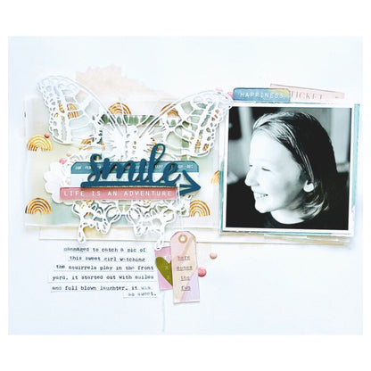 Magical Forest Dreamer Vellum Sheet / 1 Hoja Papel Albanene Arcoiris 12&quot; Papel, Hojas Sueltas Crate Paper