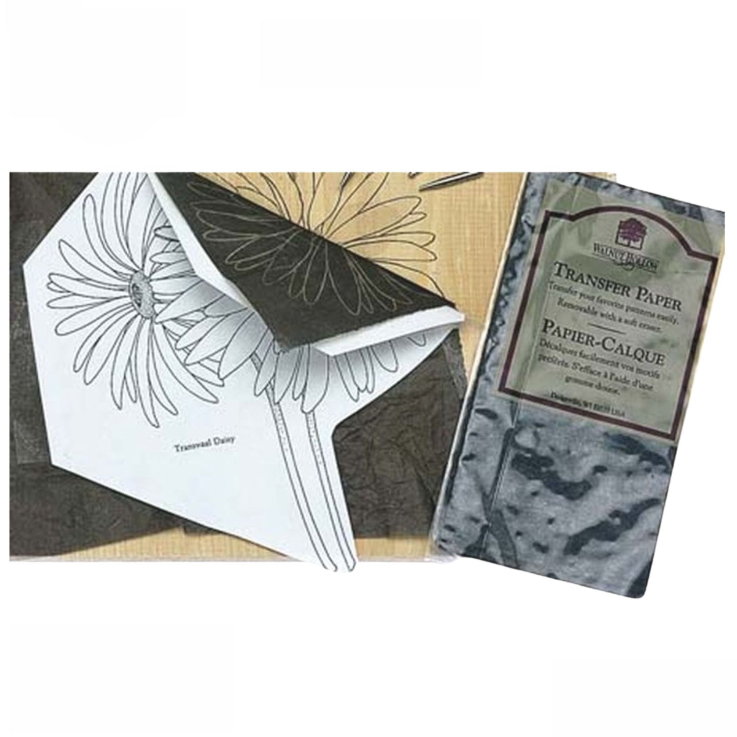 Graphite Transfer Paper / Papel Calca de Grafito Costura Walnut Hollow Non Wood