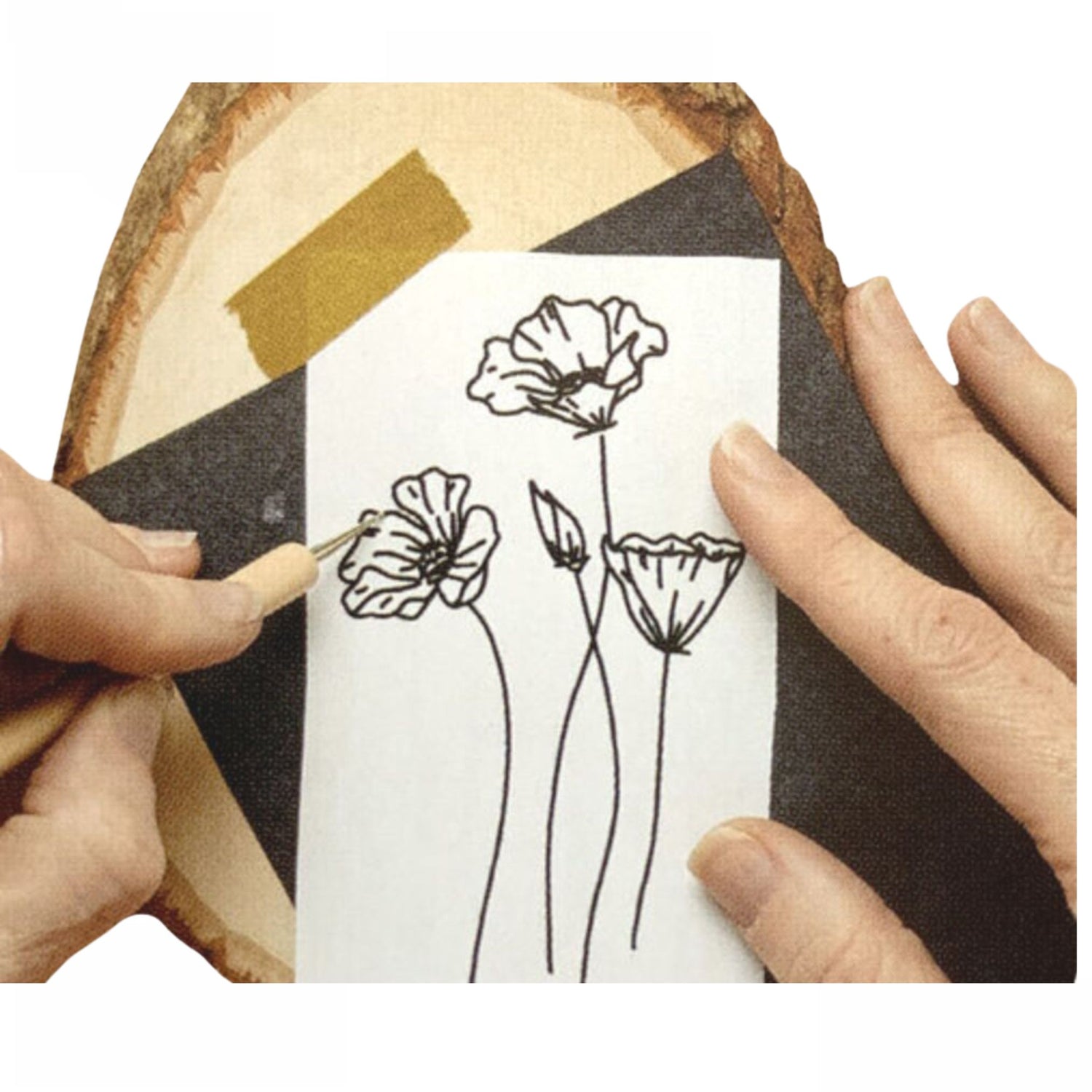 Graphite Transfer Paper / Papel Calca de Grafito Costura Walnut Hollow Non Wood