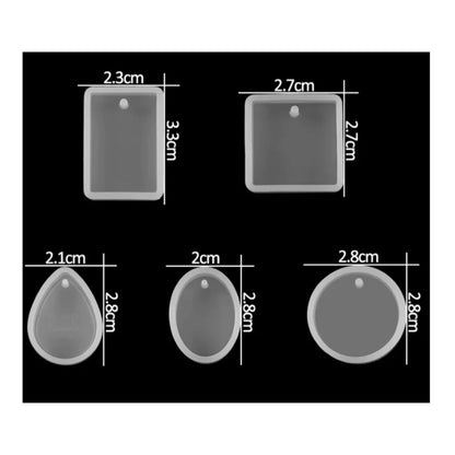 Pendant SIlicone Molds / Moldes de Silicón para Pendientes o Dijes Resina Epóxica y Accesorios We R Memory Keepers