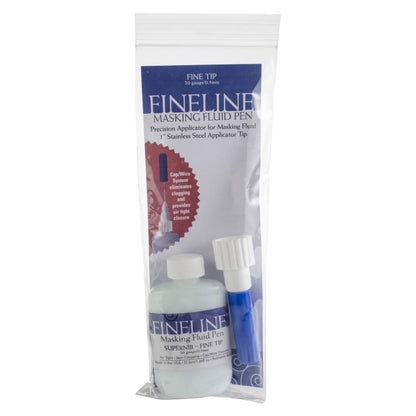 Masking Fluid / Líquido Enmascarador Punta Fina Medios Mixtos y Pastas Texturizadoras Fineline Applicators
