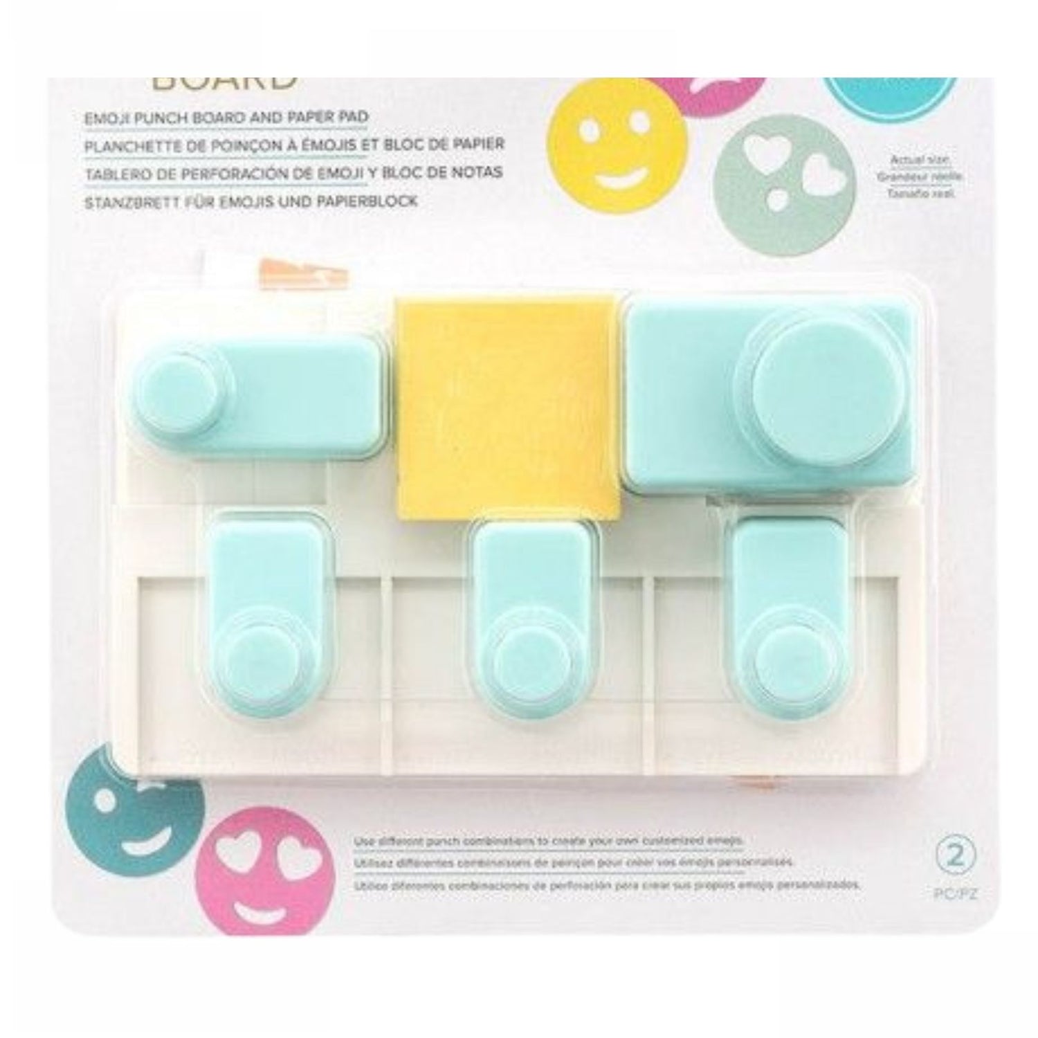 Emoji Punch Board / Tabla Para Hacer Caritas Herramientas para Planners y Journals We R Memory Keepers