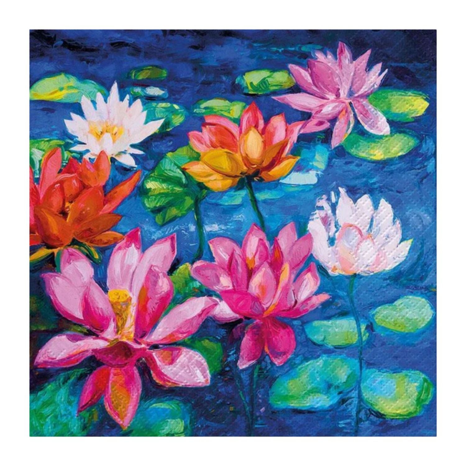 Servilleta de Papel Water Lily Pond 